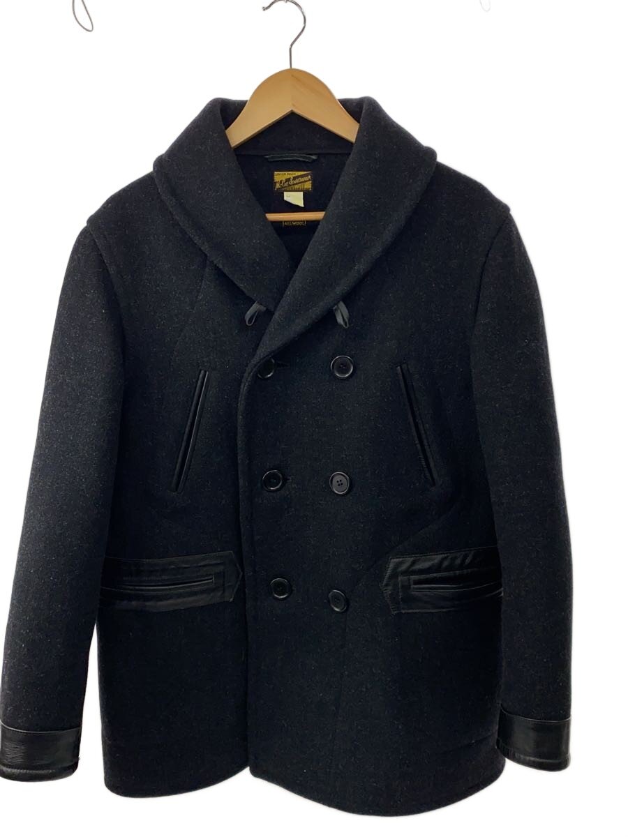 【中古】THE REAL McCOY’S◆レイルロードコート/38/羊毛/BLK/無地/181-1-00///【メンズウェア】