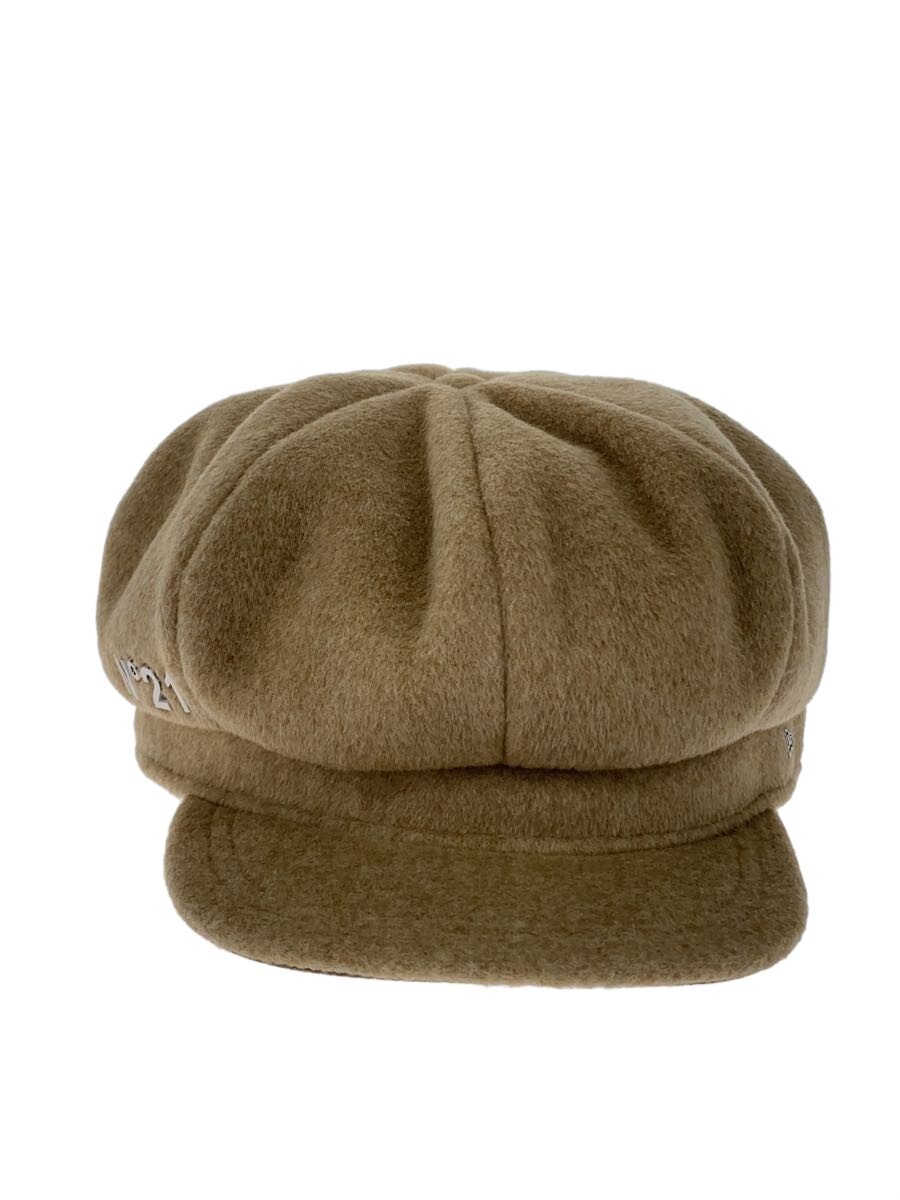【中古】N21(numero ventuno)◆キャスケット/二人三脚/N21XNE-CASQUET/ポリエステル/BEG/ロゴタイプ/レディース【服飾雑貨他】