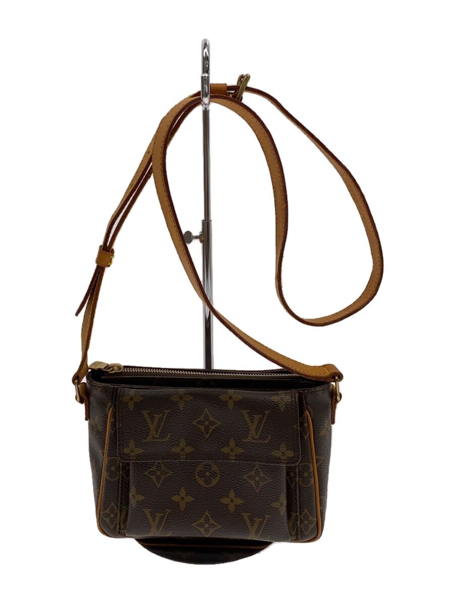 【中古】LOUIS VUITTON◆ヴィバ・シテPM_モノグラム・帆布/PVC/BRW【御徒面子】