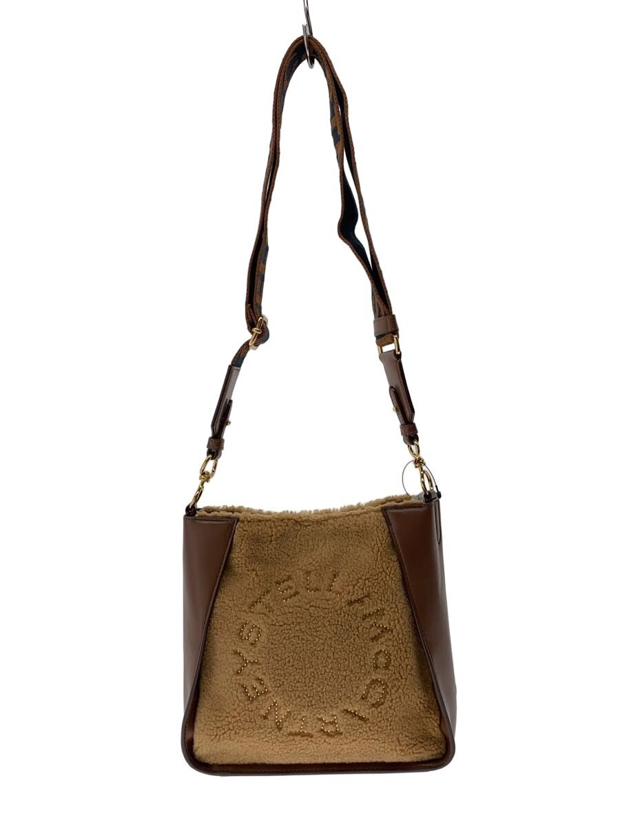 【中古】STELLAMcCARTNEY◆ショルダーバッグ/フェイクレザー/BRW/ミニデディ/ボア【御徒面子】
