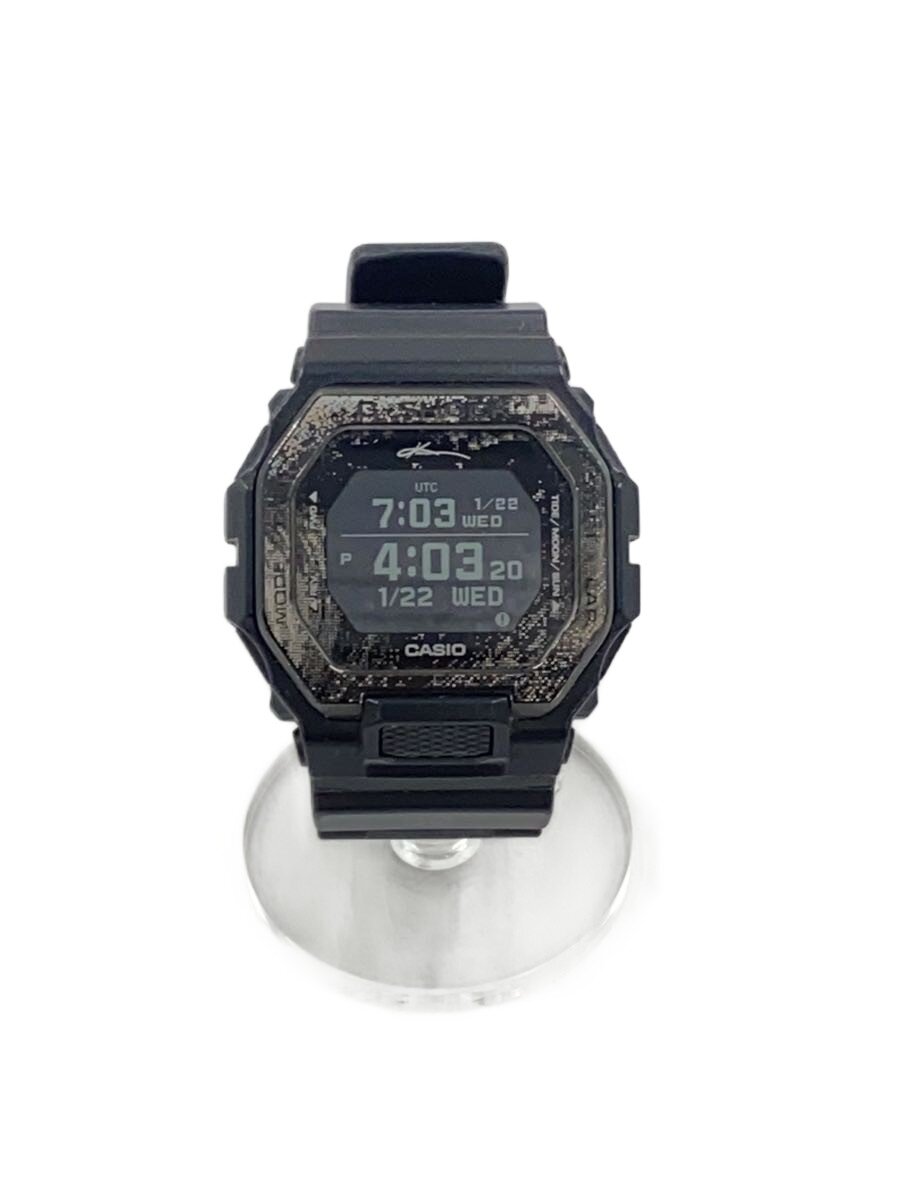 【中古】CASIO◆石英ウオッチ_G-SHOCK/デジタル/天然ゴム/BLK/BLK【服飾雑貨他】