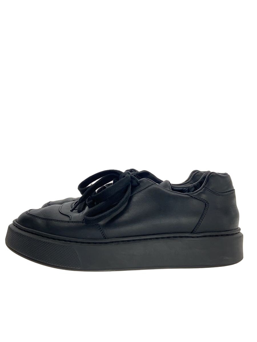 【中古】PRADA◆ローカットスニーカー/なめし革/BLK【シューズ】
