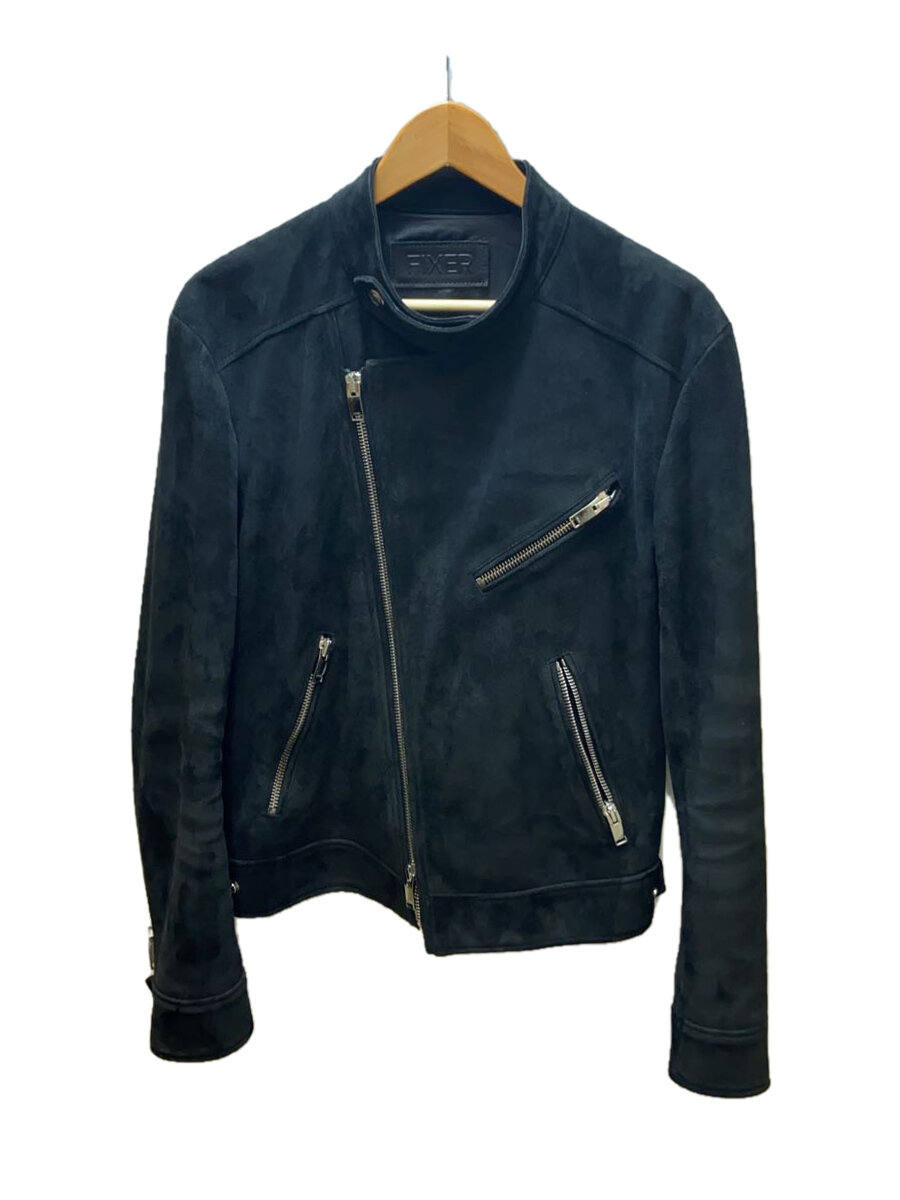 【中古】FIXER/カウレザー ダブルライダース ジャケット/50/牛革/BLK/無地/F-01/? NULL ?//【メンズウェア】|2nd STREET 店