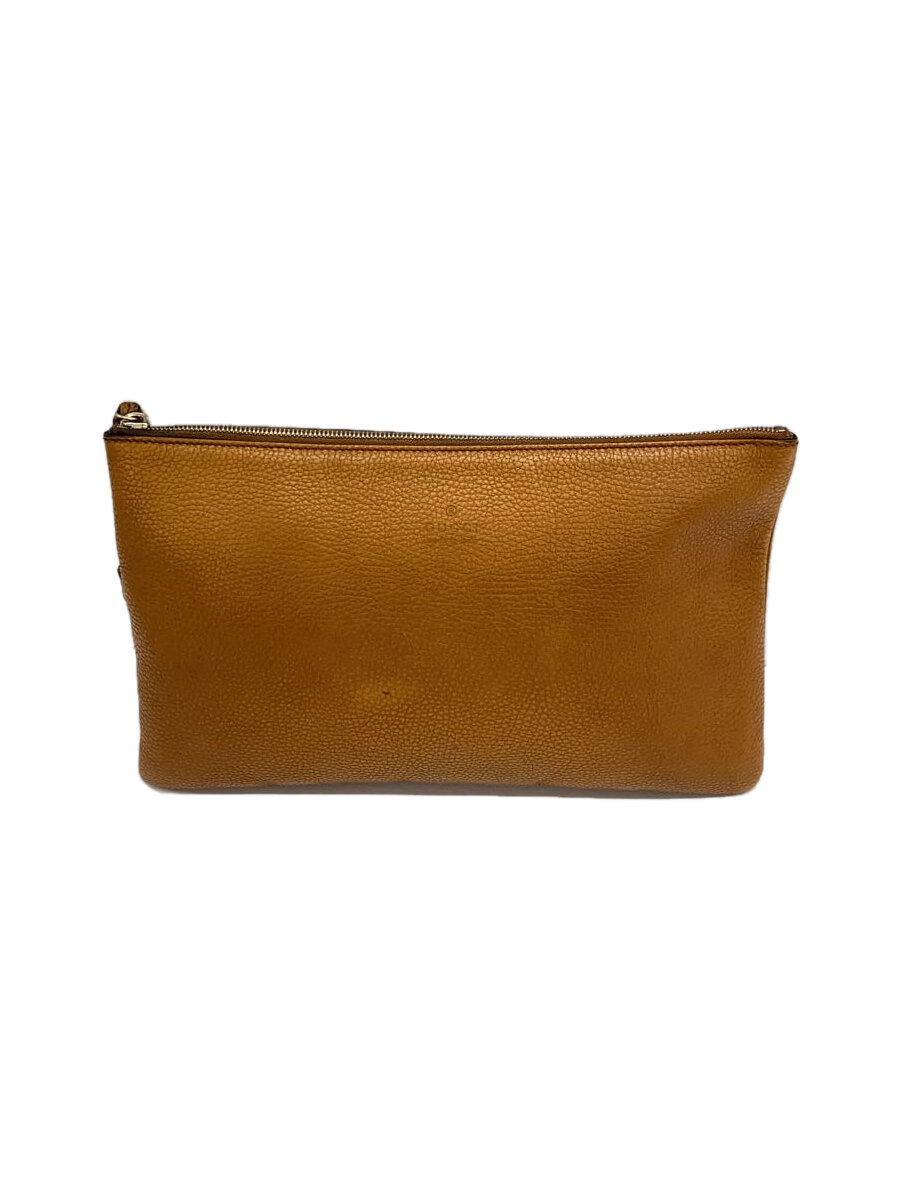 【中古】GUCCI◆クラッチペダル御徒面子_竹/なめし革/BRW//【御徒面子】