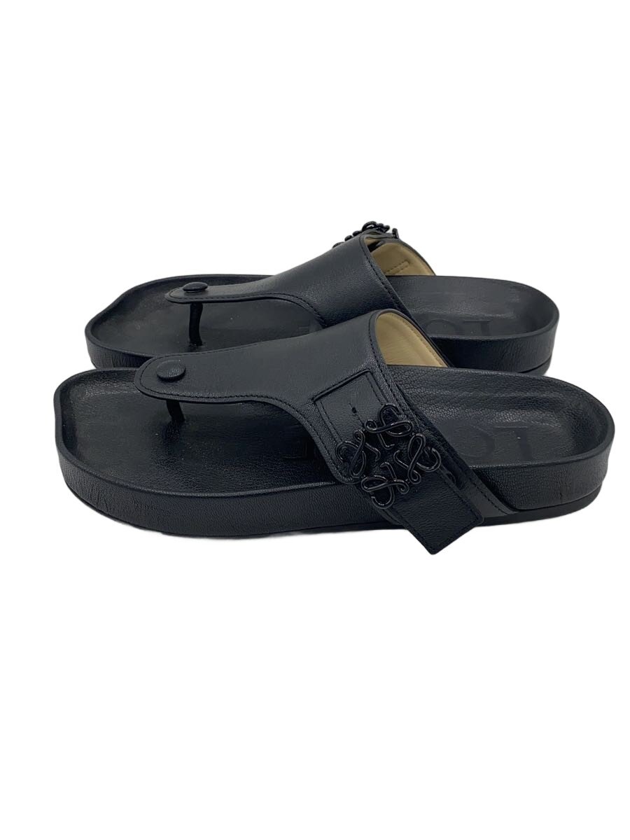 【中古】LOEWE◆サンダル/42/BLK【シューズ】