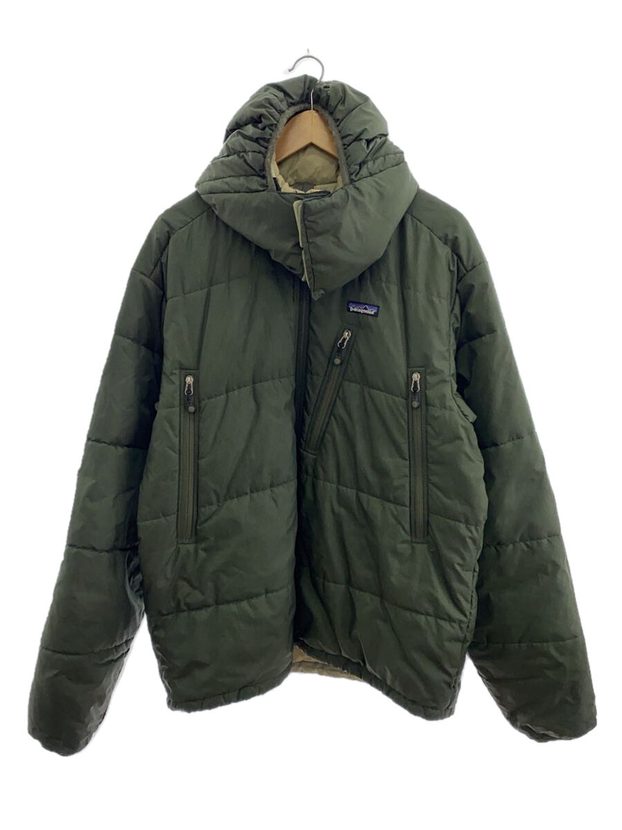 【中古】patagonia◆落ちこむ上衣/L/ポリエステル/GRN/無地/首裂け目【メンズウェア】
