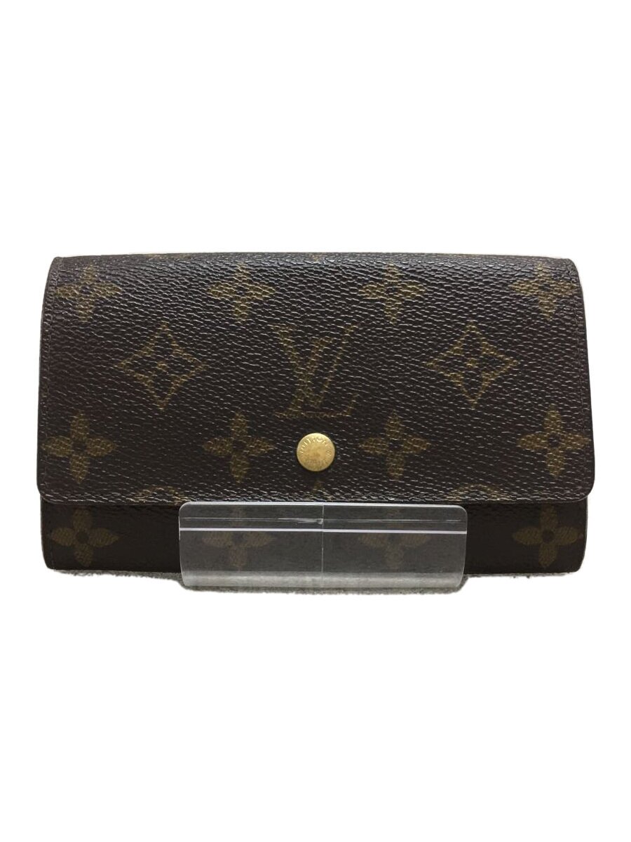 【中古】LOUIS VUITTON◆財布/レザー/BRW/総柄/メンズ//【服飾雑貨他】