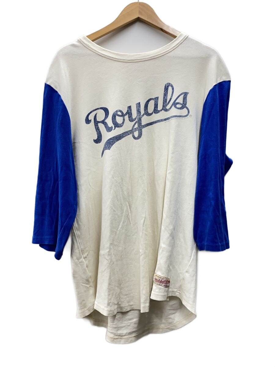 【中古】mitchell\u0026ness◆長袖プルオーバー/XXL/綿織物/BLU【メンズウェア】
