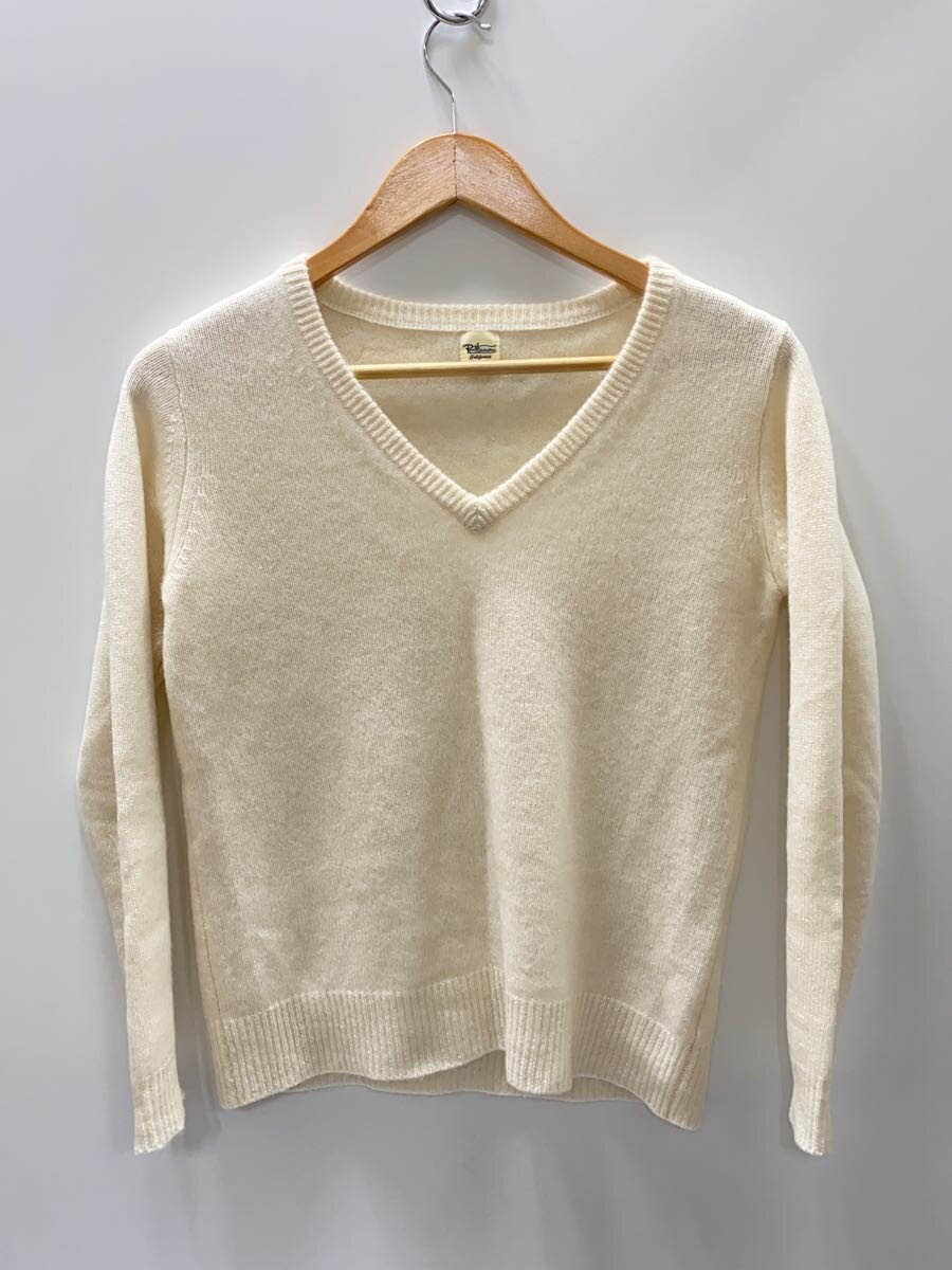 【中古】Ron Herman◆編み物・スウェーター(朦々たる)/S/カシミヤ/CRM【レディースお召しもの】