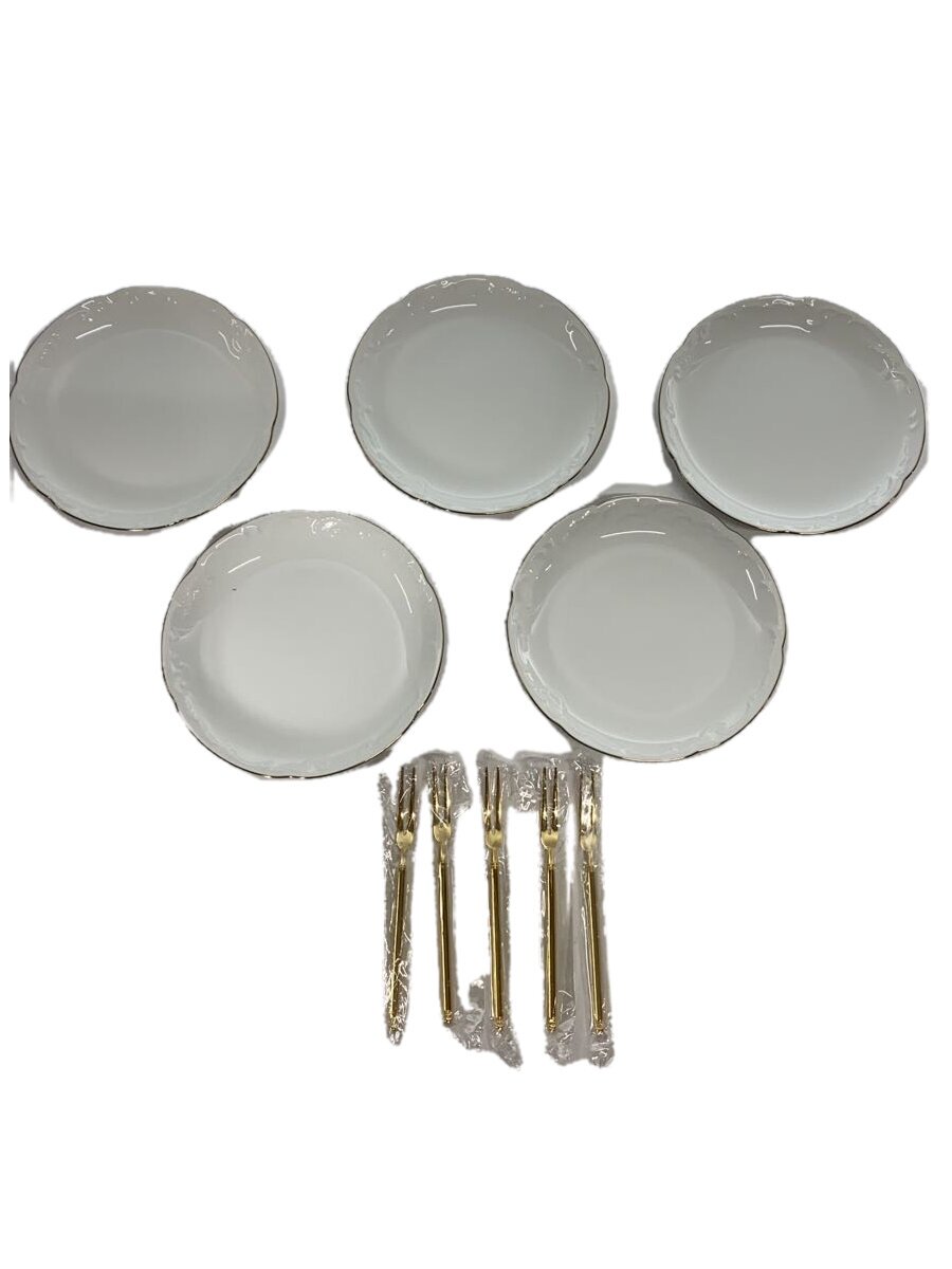 【中古】大倉陶園◆乾荒原皿/一皿/5点仕掛ける/WHT【勝手もと設備】