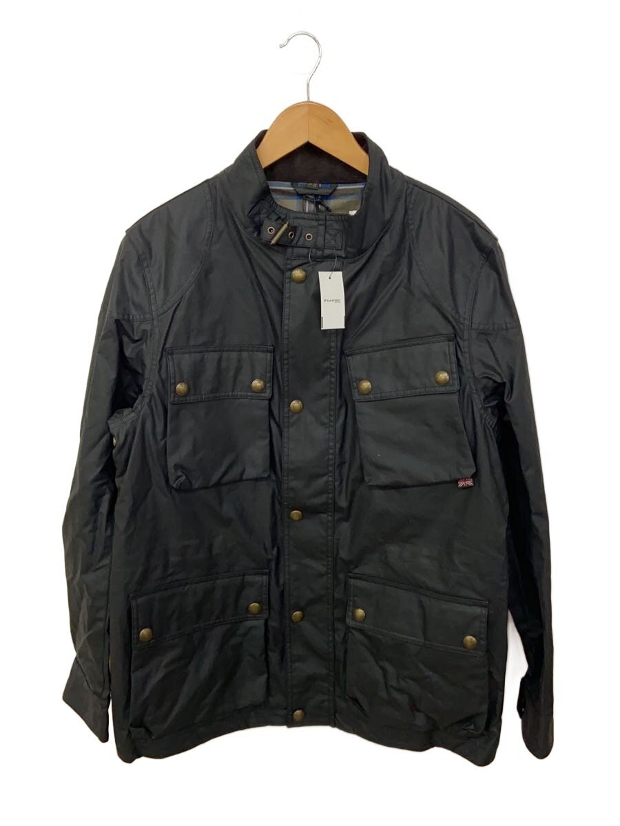 【中古】Belstaff◆TRAILMASTER JACKET/厚地の外套/52/綿織物/BLK/8051-54-00001-1-5【メンズウェア】