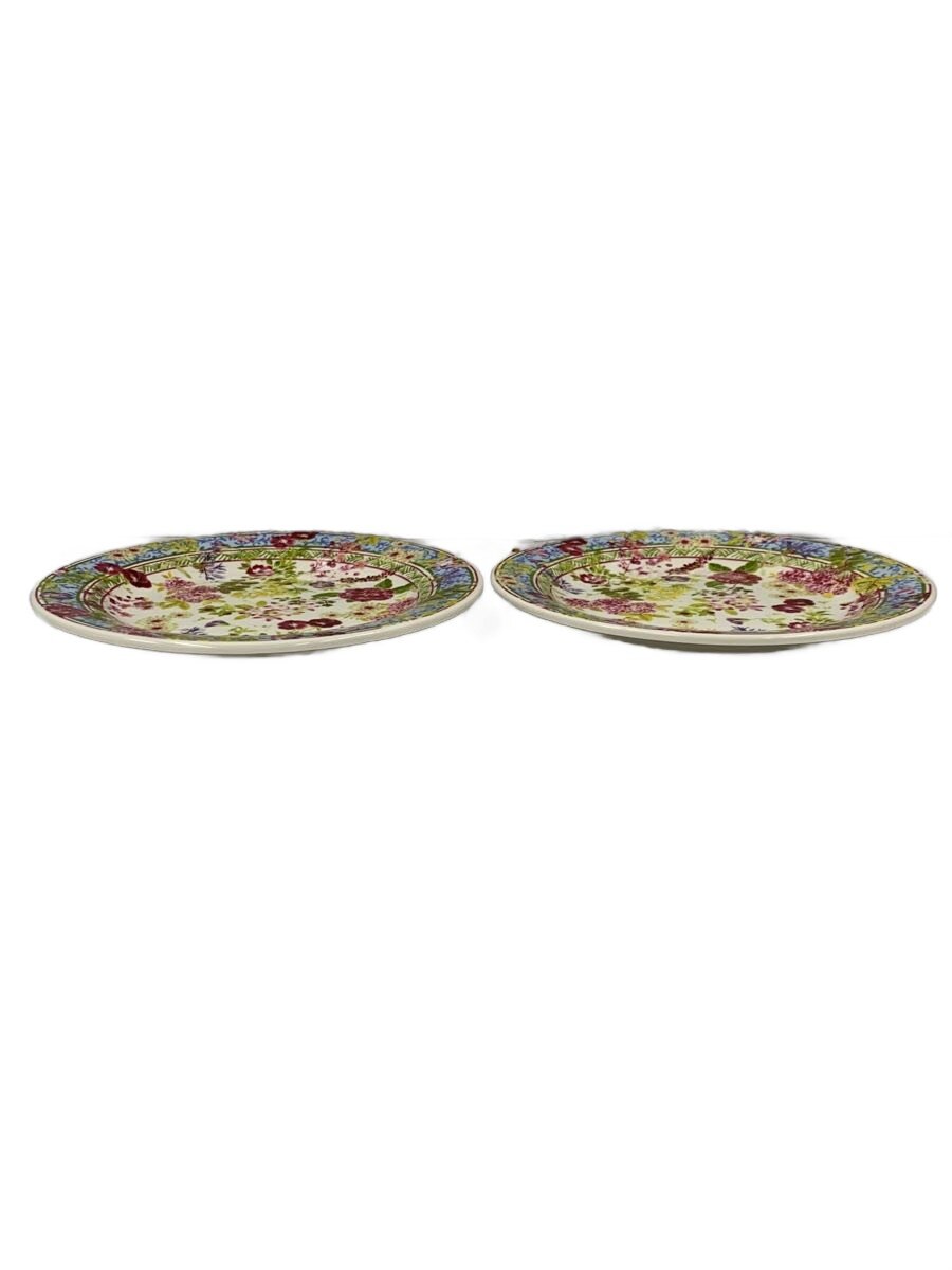 【中古】GIEN◆ミルフルール/プレート/2点セット/WHT【キッチン用品】