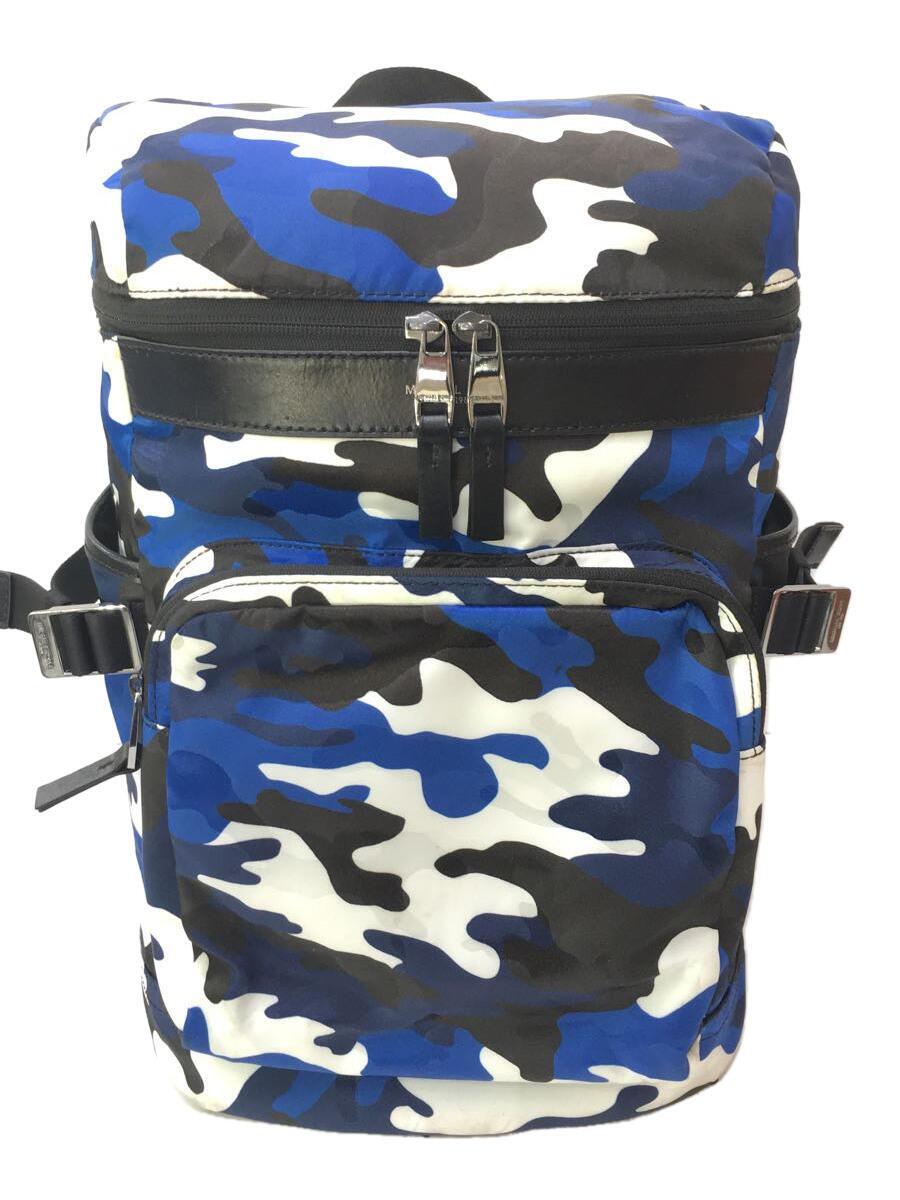 【中古】MICHAEL KORS◆背嚢/ナイロン/BLU/家鴨フラ【御徒面子】
