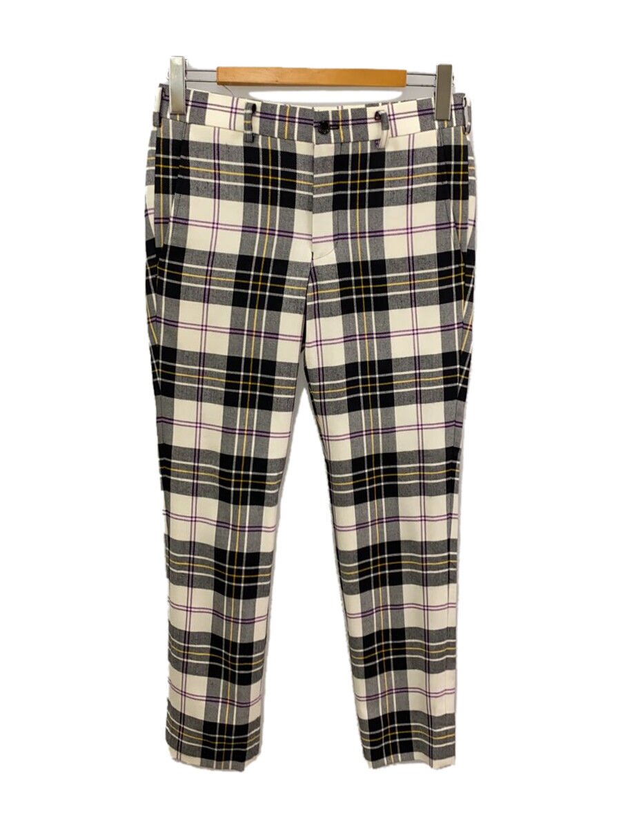 【中古】COMME des GARCONS HOMME PLUS◆スラックスパンツ/XS/ウール/PUP/チェック/PL-P016【メンズウェア】|2nd STREET 店