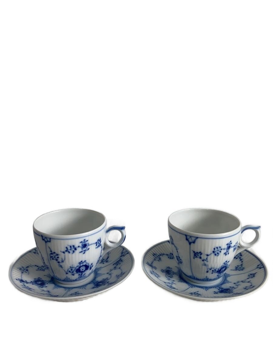 【中古】ROYAL COPENHAGEN◆優勝杯\u0026平円盤/2点書き割り/白いこと/2162/ブルーフルーテッドプレイン/ヒビ有//【勝手もと装置】