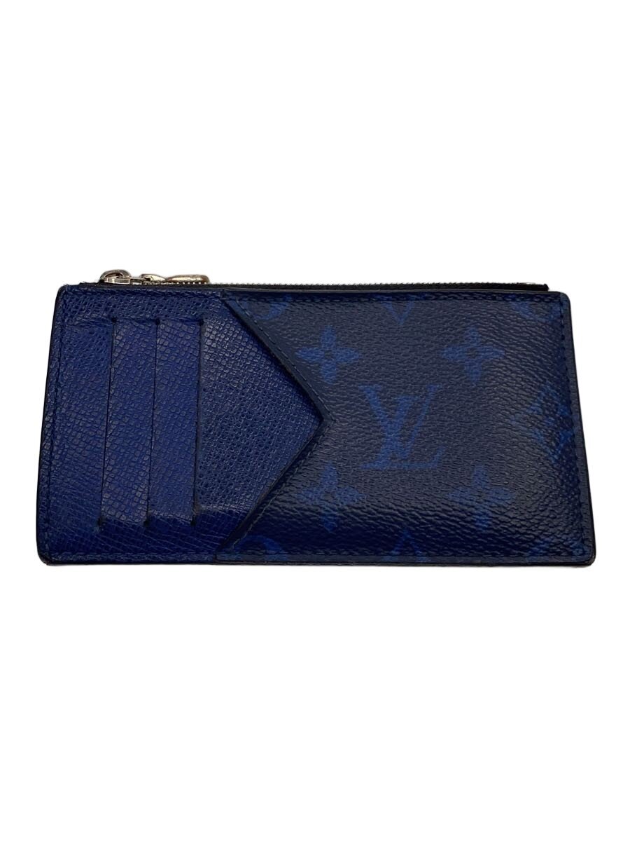 【中古】LOUIS VUITTON◆歌留多容れもの/なめし革/BLU/モノグラム/メンズ/m30270//【服飾雑貨他】