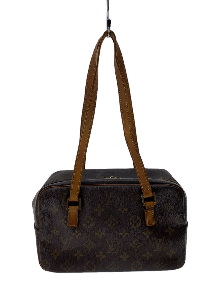 【中古】LOUIS VUITTON◆シテMM_モノグラム・帆布/PVC/BRW【御徒面子】