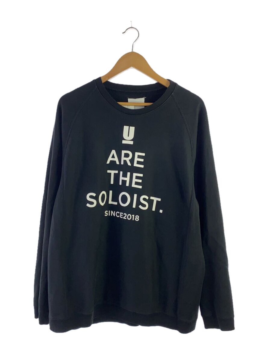 【中古】TAKAHIROMIYASHITA TheSoloist.◆18SS/フロントプリントスウェット/44/綿織物/BLK/刷り上げる/suc.0002【メンズウェア】