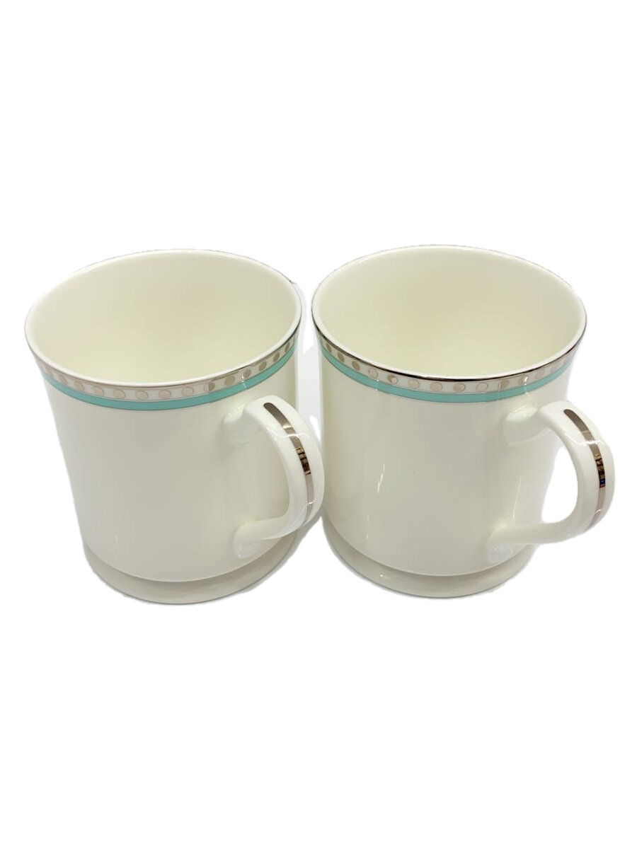 【中古】TIFFANY\u0026Co.◆洋食器余分の物/2点書き割り/WHT/プラチナブルーバンドマグ//【勝手もと装置】