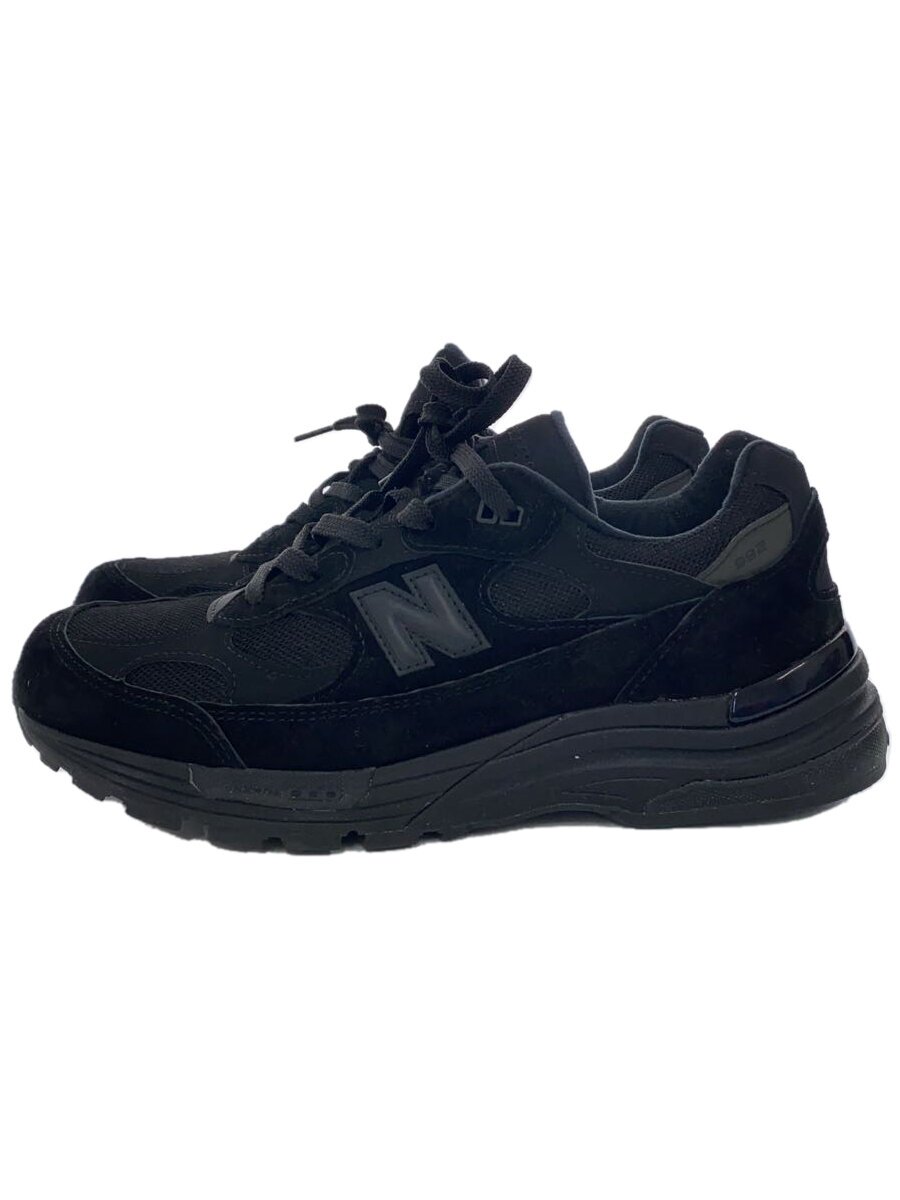 【中古】NEW BALANCE◆U992/黒いこと/28珊/BLK/スウェード【シューズ】