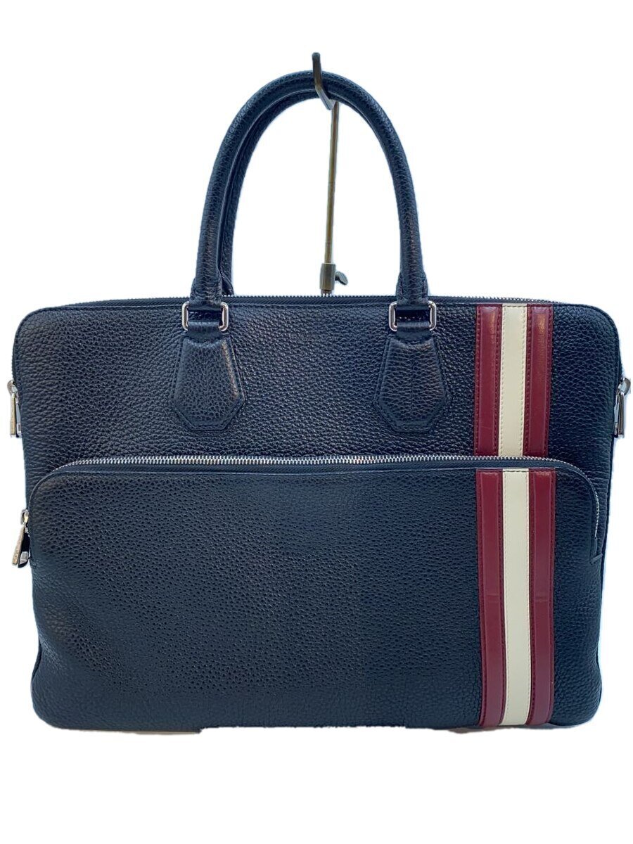 【中古】BALLY◆御徒面子/なめし革/BLK【御徒面子】