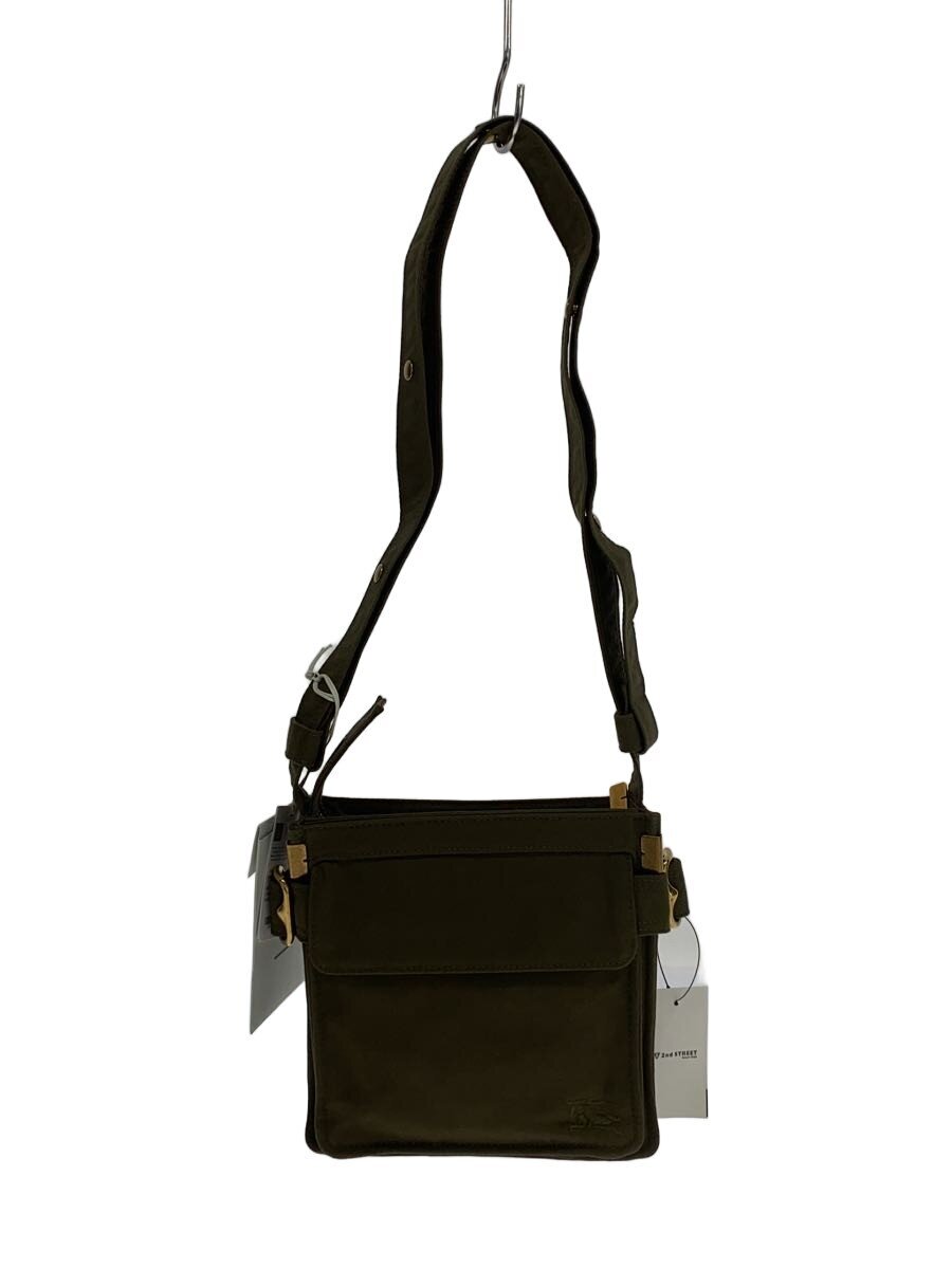 【中古】BURBERRY◆スモールトレンチトート/ショルダーバッグ/帆布/KHK【御徒面子】