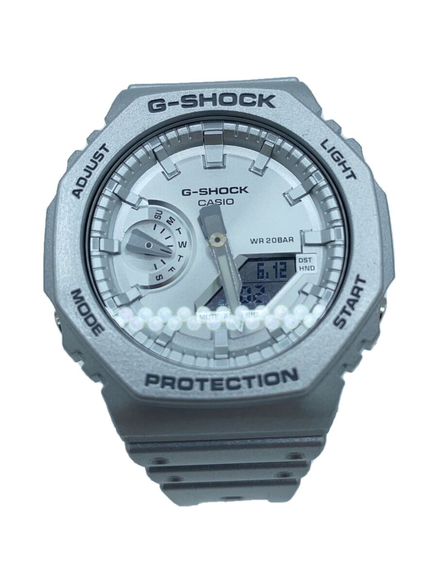 【中古】CASIO◆石英ウオッチ_G-SHOCK/デジアナ/天然ゴム【服飾雑貨他】