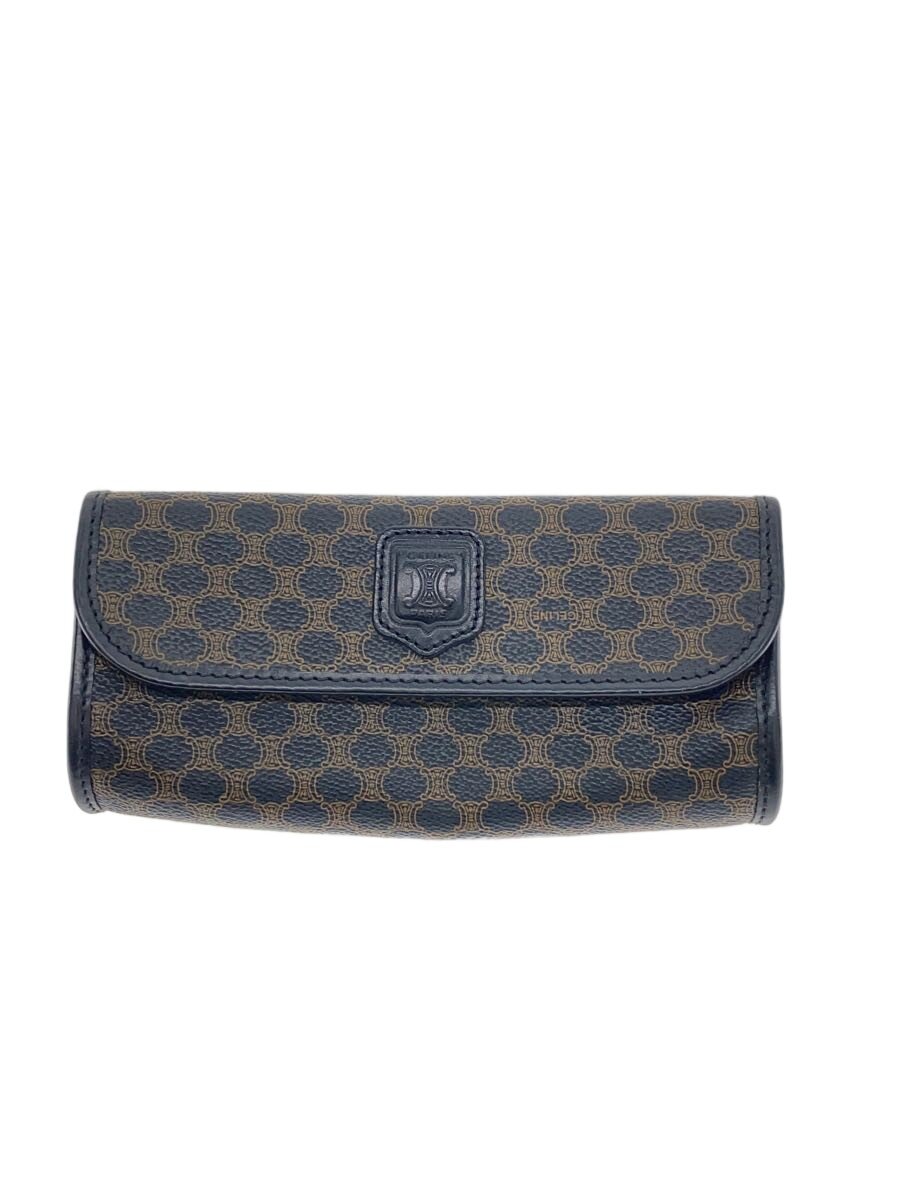 【中古】CELINE◆マカダム/合切袋/PVC/BRW【御徒面子】