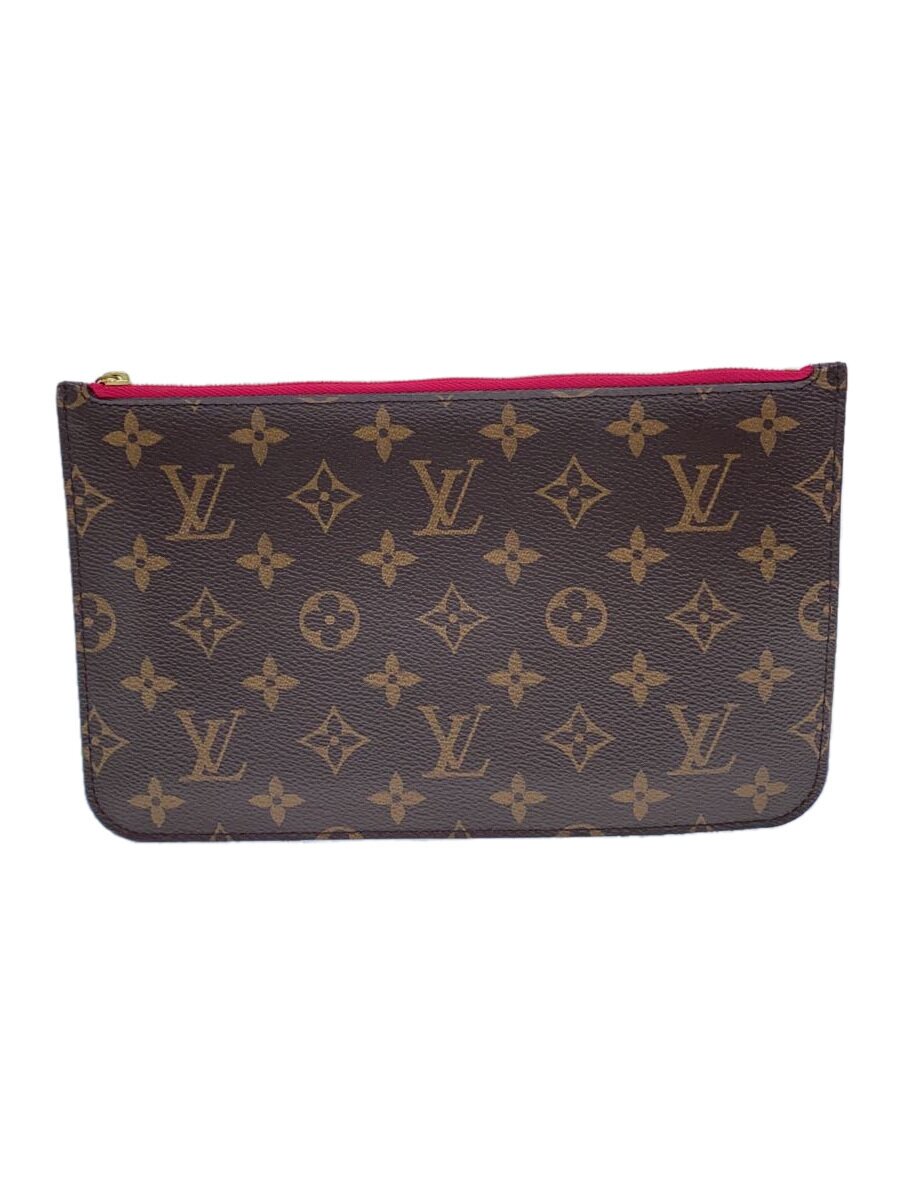 【中古】LOUIS VUITTON◆合切袋/--/BRW/総柄【御徒面子】