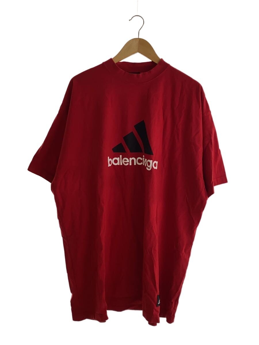 【中古】BALENCIAGA◆プルオーバー/4/綿織物/RED/712398 TNVA6【メンズウェア】
