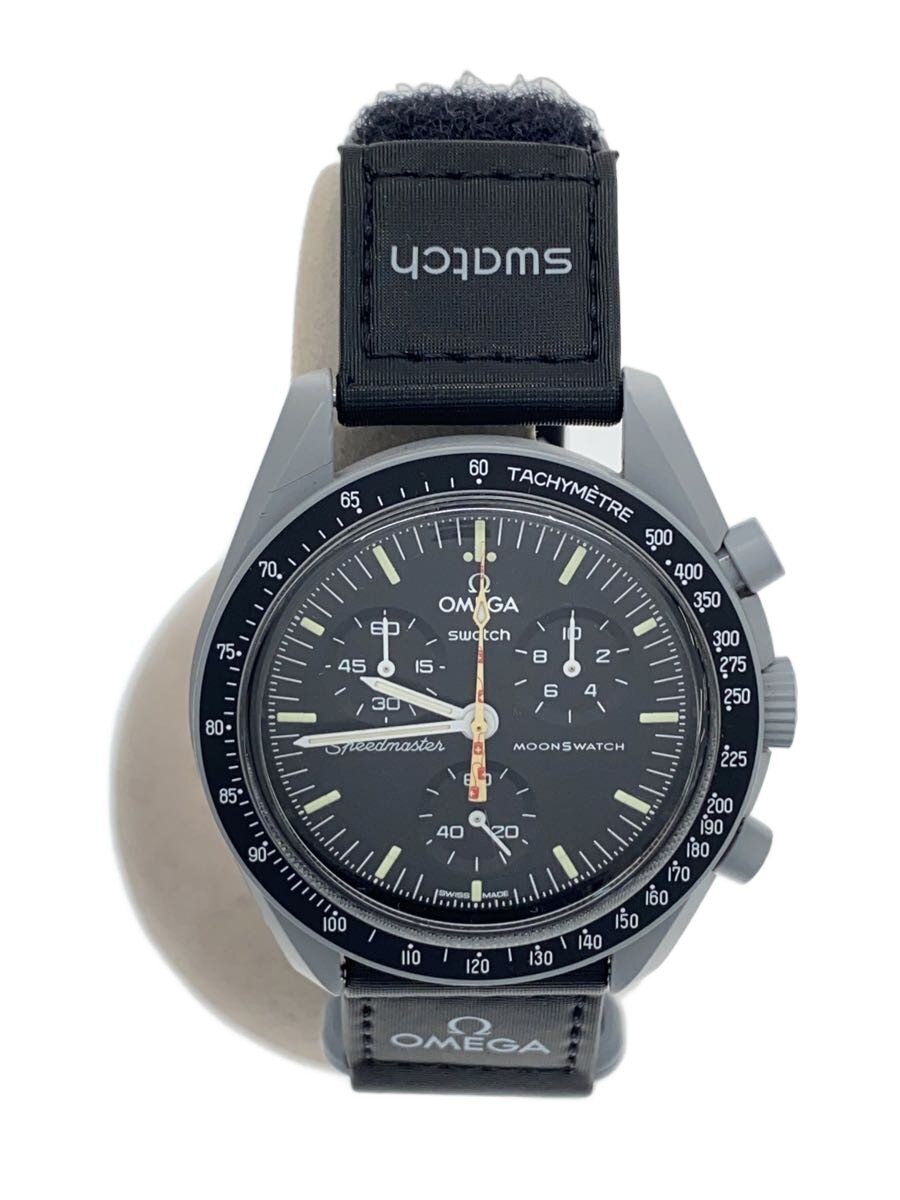 【中古】SWATCH◆×OMEGA/MOONSWATCH/MISSION TO THE MOON/石英/S033M102-108【服飾雑貨他】