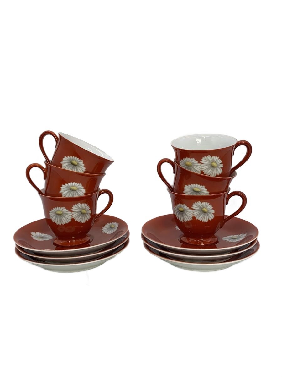 【中古】Noritake◆優勝杯\u0026平円盤/6点仕掛ける/RED//【御厨子所備品】