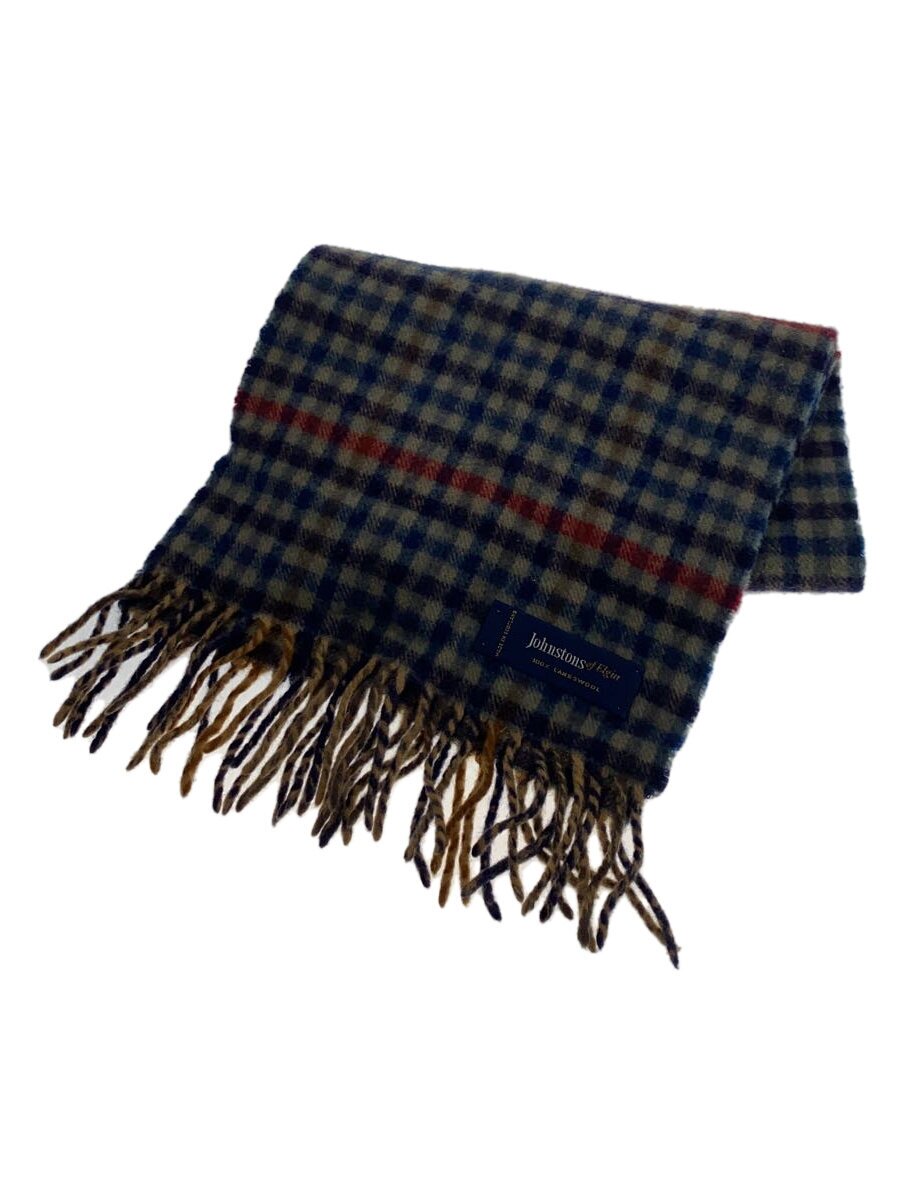【中古】Johnston’s Of Elgin◆えり巻き/羊毛/マルチ色つや/照合のしるし/レディース【服飾雑貨他】