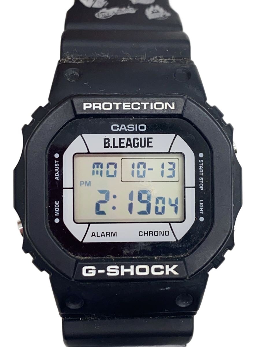 【中古】CASIO◆The Savage Five/石英ウオッチ/デジタル/天然ゴム/BLU/BLU/可塑性物質【服飾雑貨他】