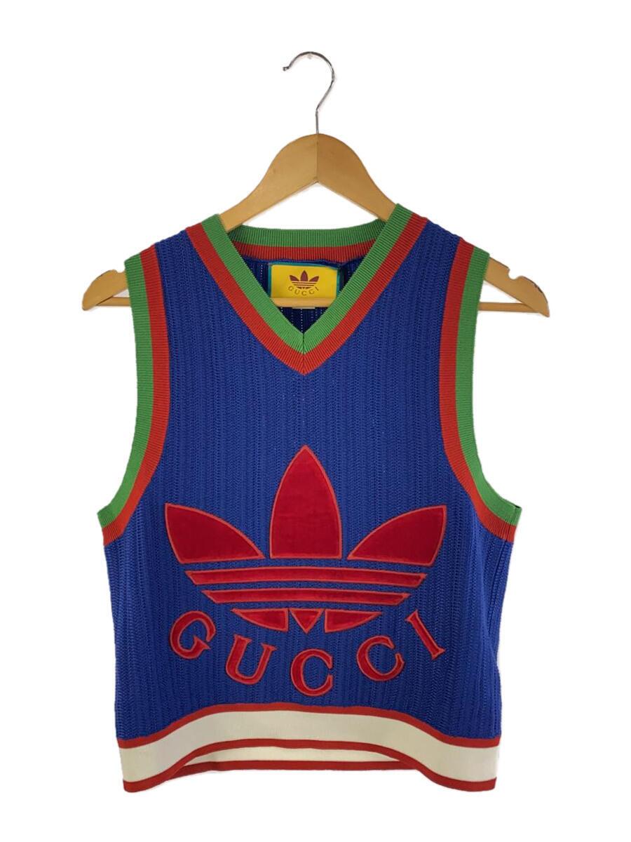 【中古】GUCCI◆より良い/L/人絹/米国海軍/696245/×adidas/グッチ【レディースお召しもの】