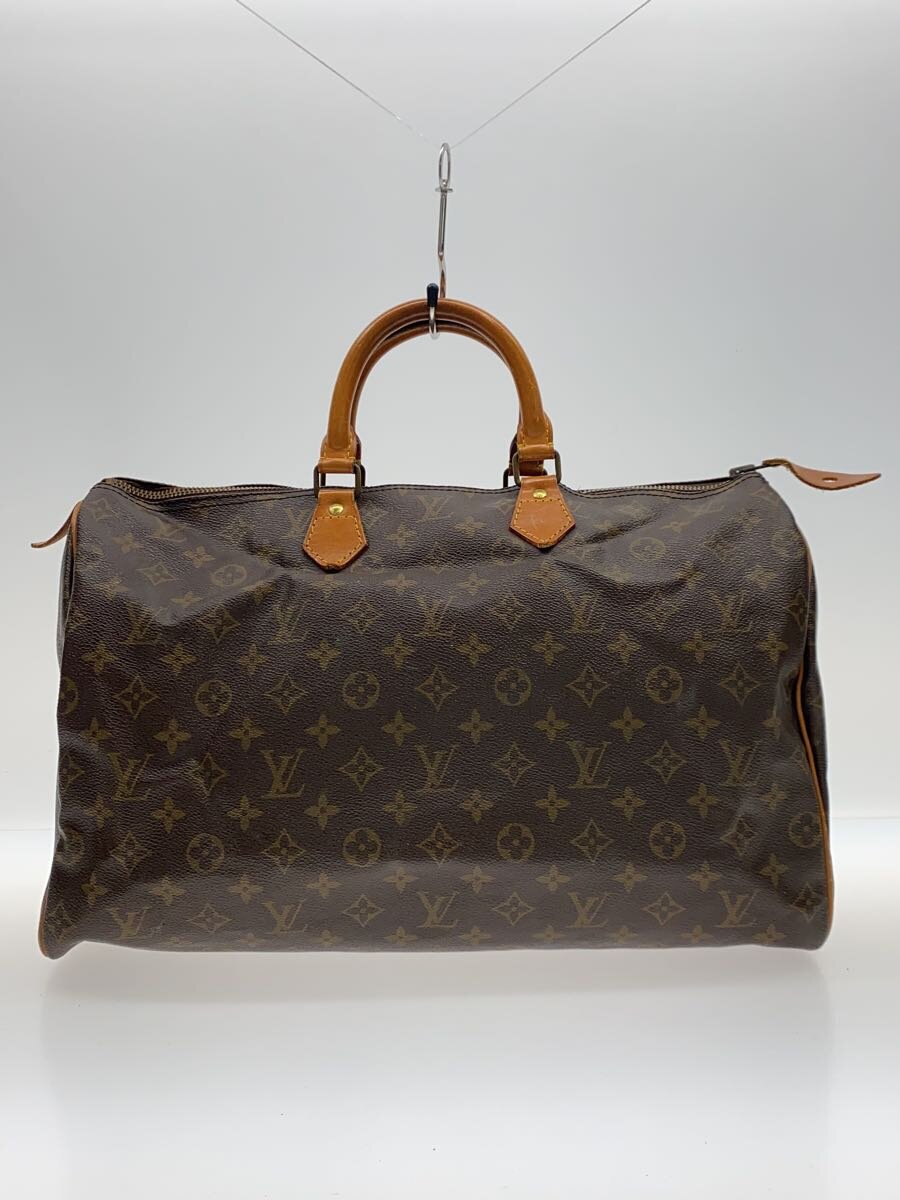 【中古】LOUIS VUITTON◆1)スピーディ40_モノグラム・帆布_BRW/PVC/BRW/総柄【御徒面子】