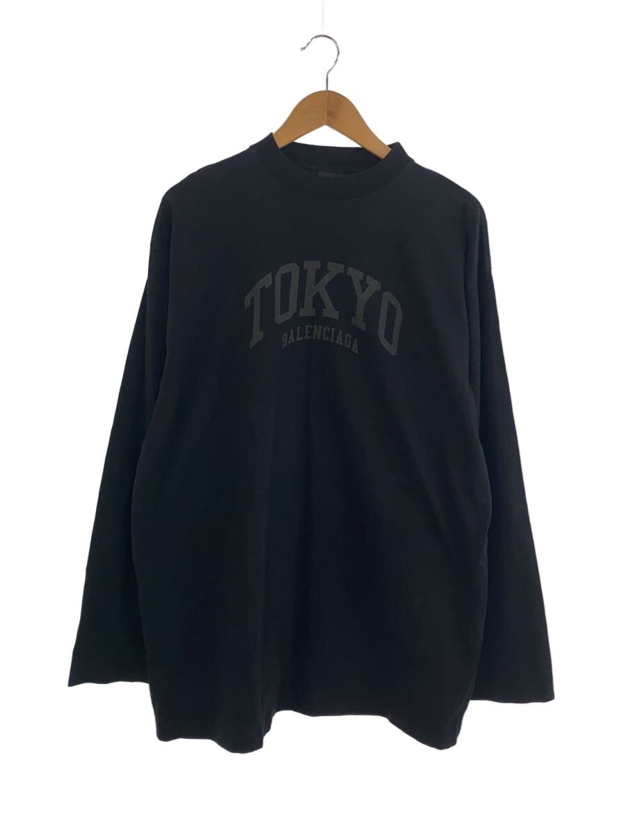 【中古】BALENCIAGA◆CITIES TOKYO/LIMITED EDITION/長袖ティーシャツ/1/綿織物/BLK//【メンズウェア】
