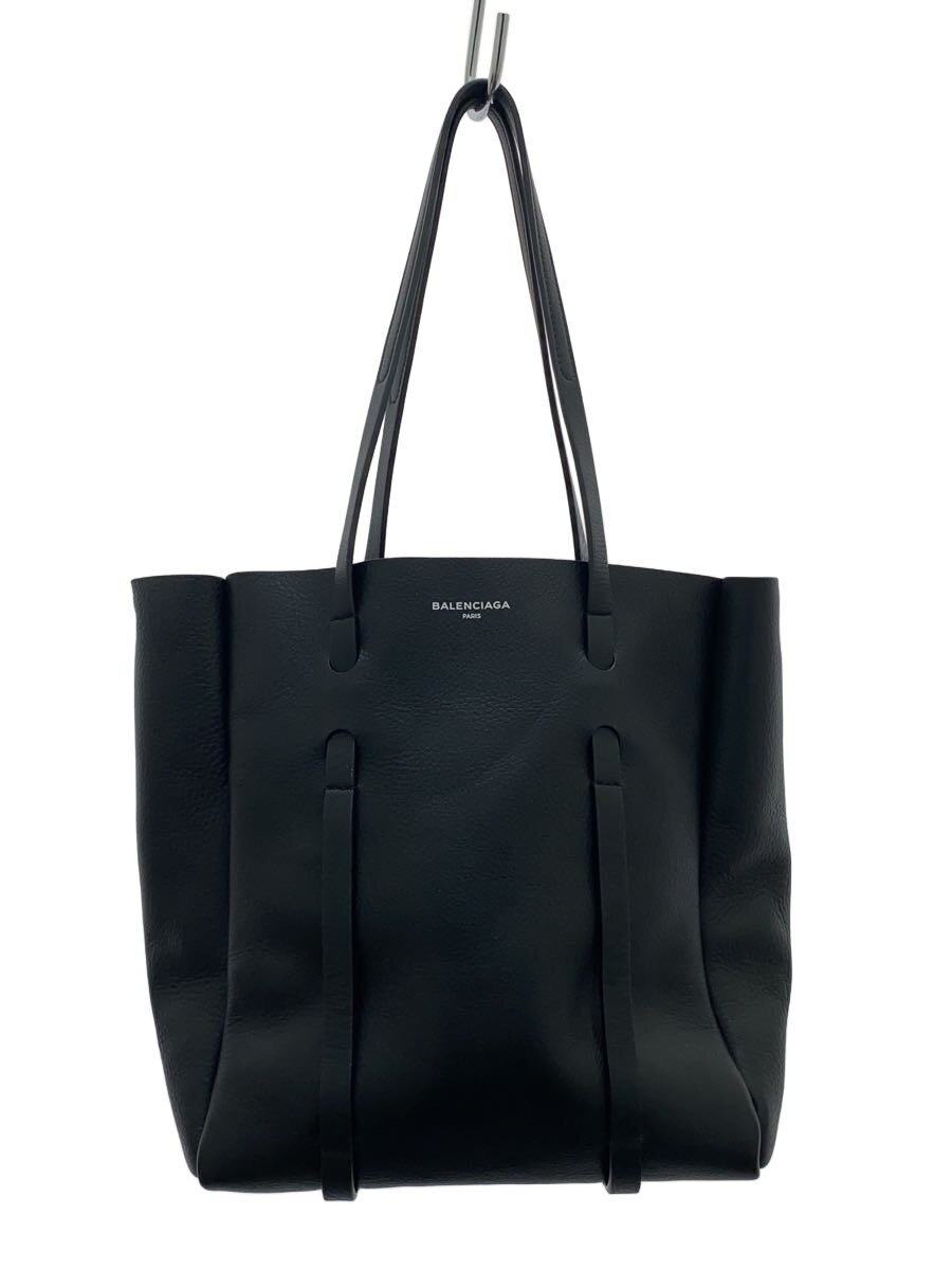 【中古】BALENCIAGA◆トートバッグ/なめし革/BLK/489813・1000・Z・02123//【御徒面子】