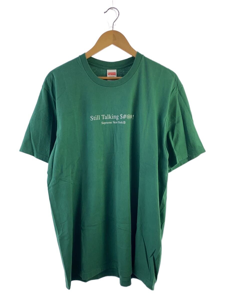 【中古】Supreme◆still talking tee/L/綿織物/GRN【メンズウェア】