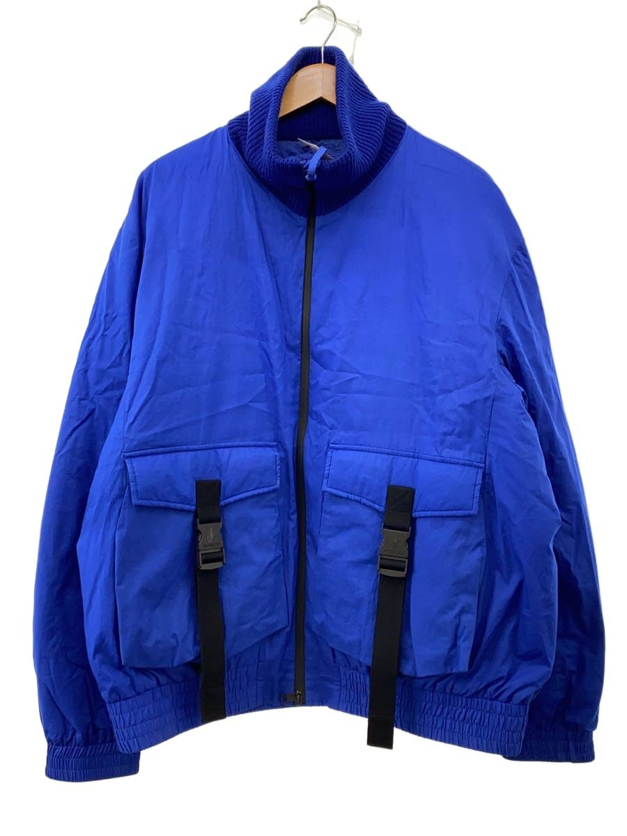 【中古】MONCLER◆落ちこむ上衣/4/ナイロン/BLU/無地/H209E1A00004M1621【メンズウェア】