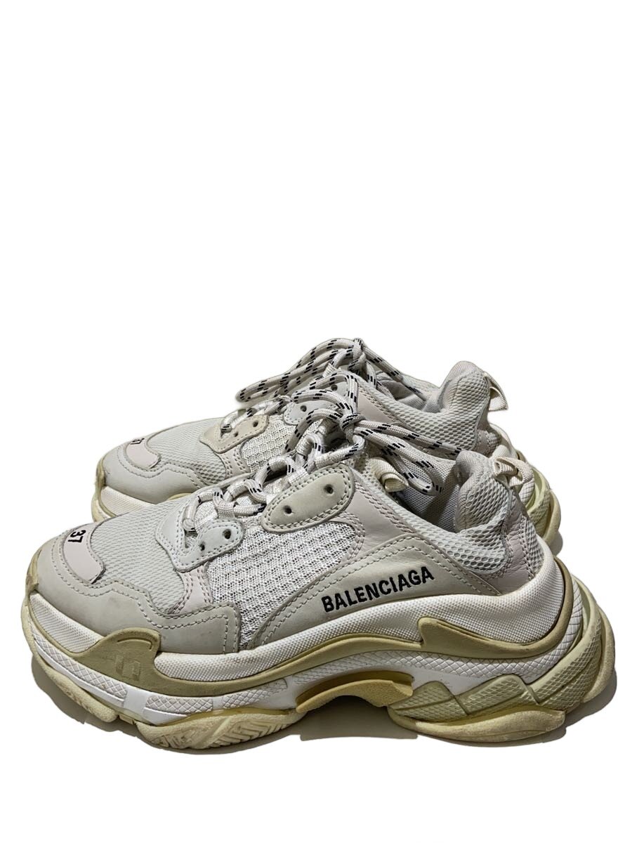 【中古】BALENCIAGA◆Triple s スニーカー/24.5cm/WHT//【シューズ】｜2ｎｄ STREET 店