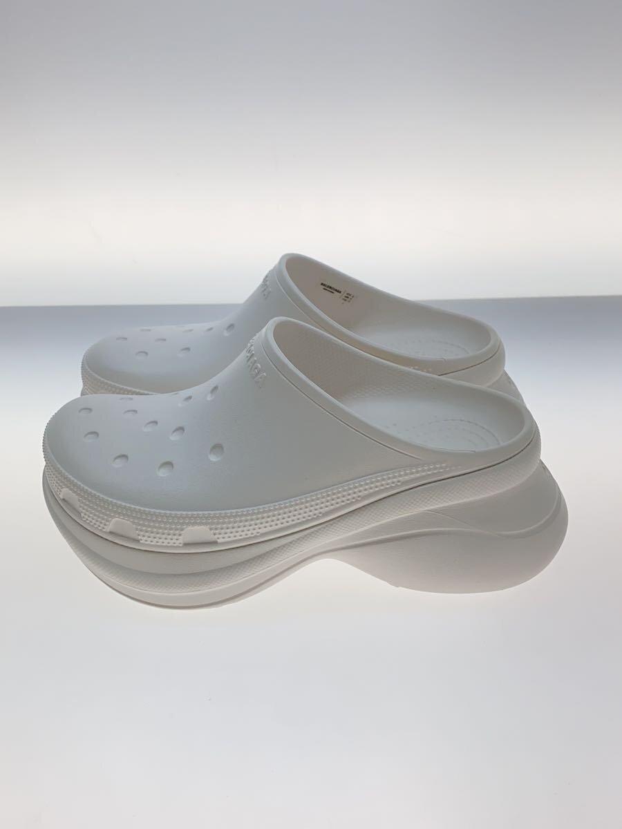 【中古】BALENCIAGA◆ミュールサンダル/35/WHT//【シューズ】