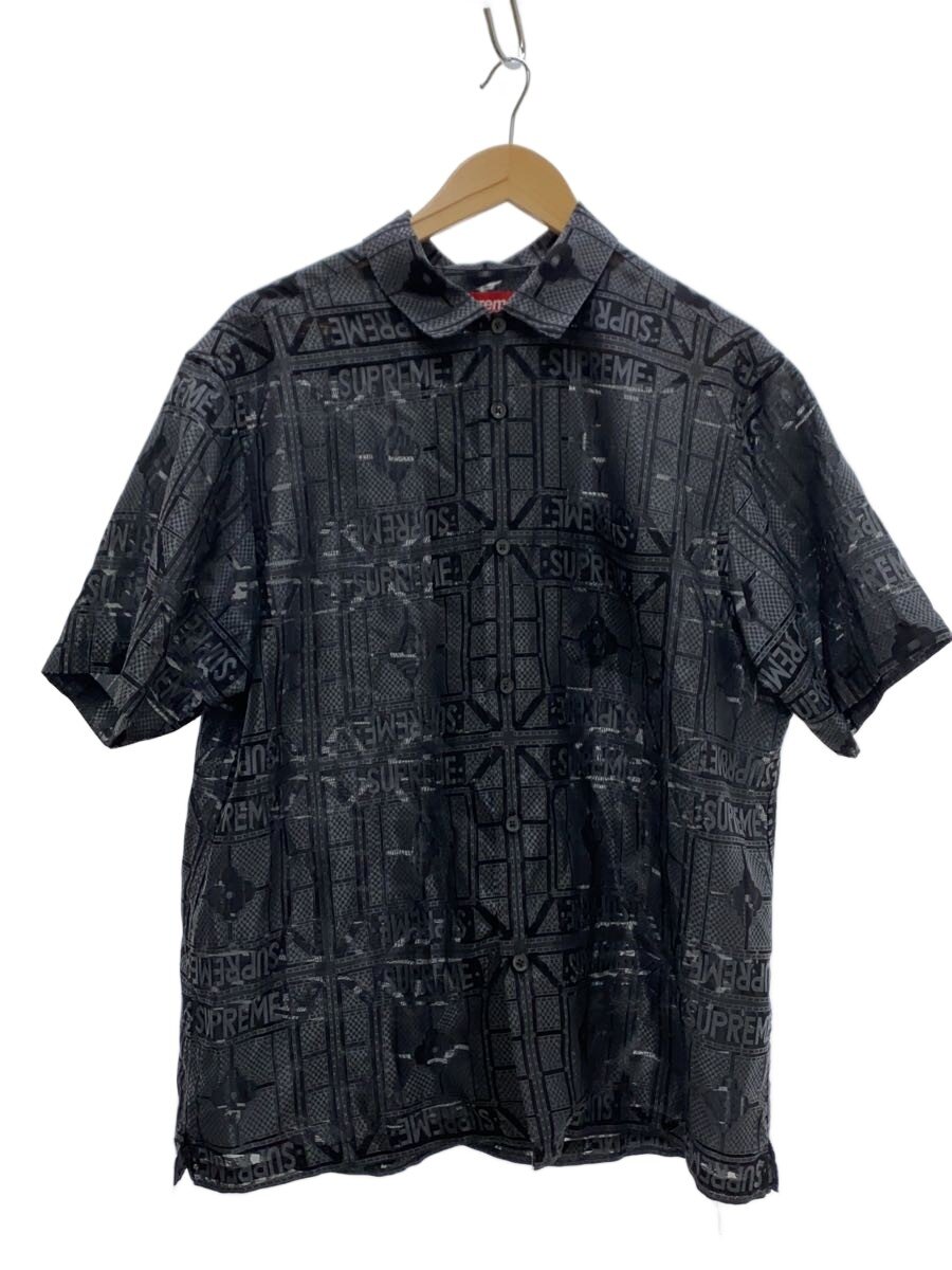 【中古】Supreme◆Tray Jacquard S/S Shirt/半袖シャツ/L/ポリエステル/BLK/総柄//【メンズウェア】｜2ｎｄ STREET 店