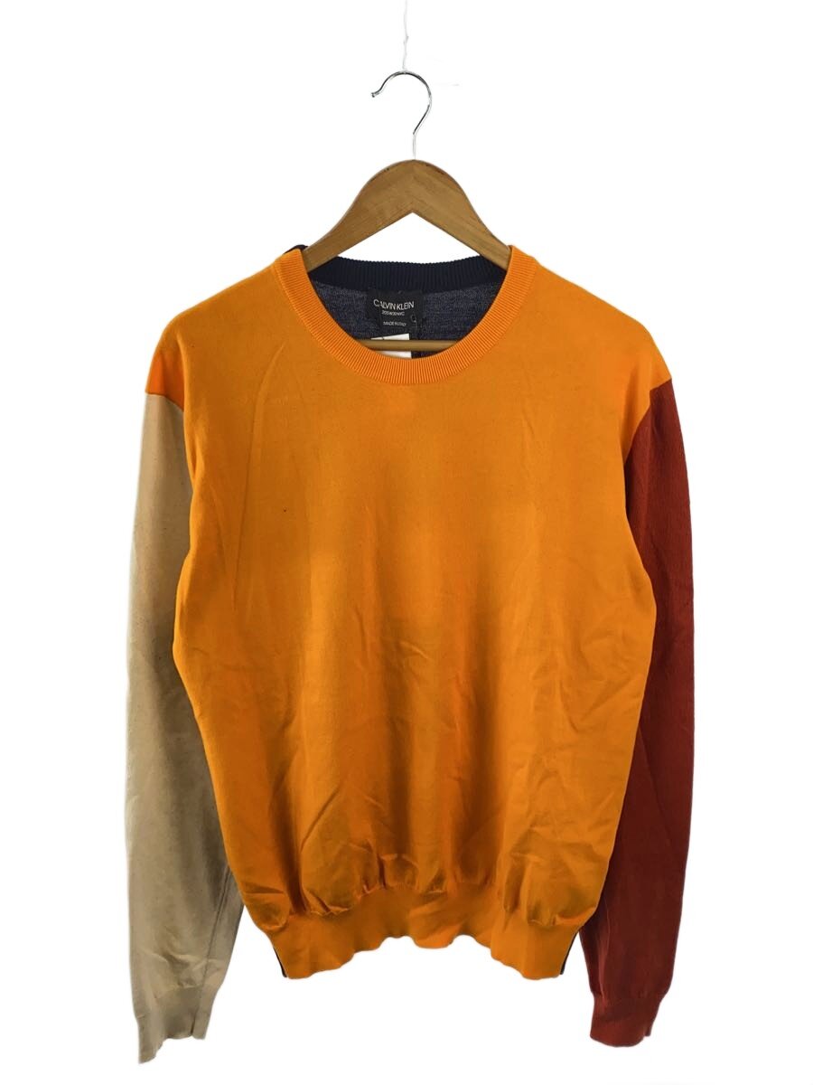 【中古】Calvin Klein 205W39NYC◆マルチカラー/カシミヤ混/ニット・セーター(薄手)/L/コットン/ORN【メンズウェア】｜2ｎｄ STREET 店