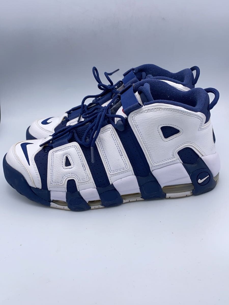 【中古】NIKE◆AIR MORE UPTEMPO_エアモア 繰り上げるペース/28珊/NVY【シューズ】