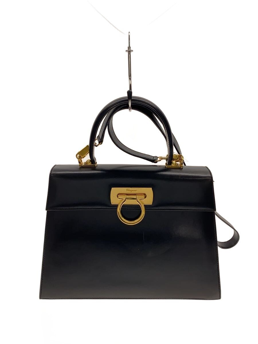 【中古】Salvatore Ferragamo◆ガンチーニ2WAYハンド/ハンドバッグ/BLK/? NULL ?【バッグ】｜2ｎｄ STREET 店
