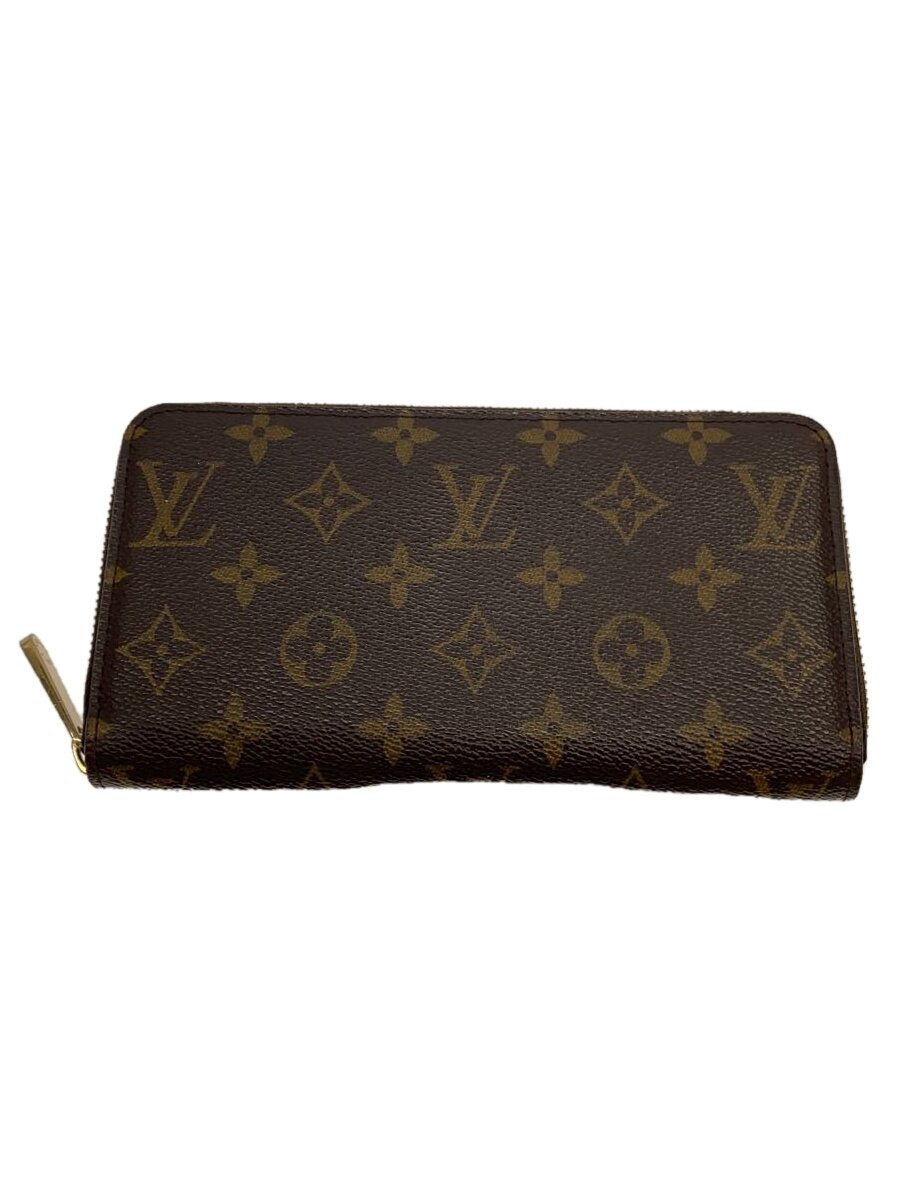 【中古】LOUIS VUITTON◆1)ジッピー・ウォレット_モノグラム・キャンバス/PVC/BRW/モノグラム/レディース【服飾雑貨他】