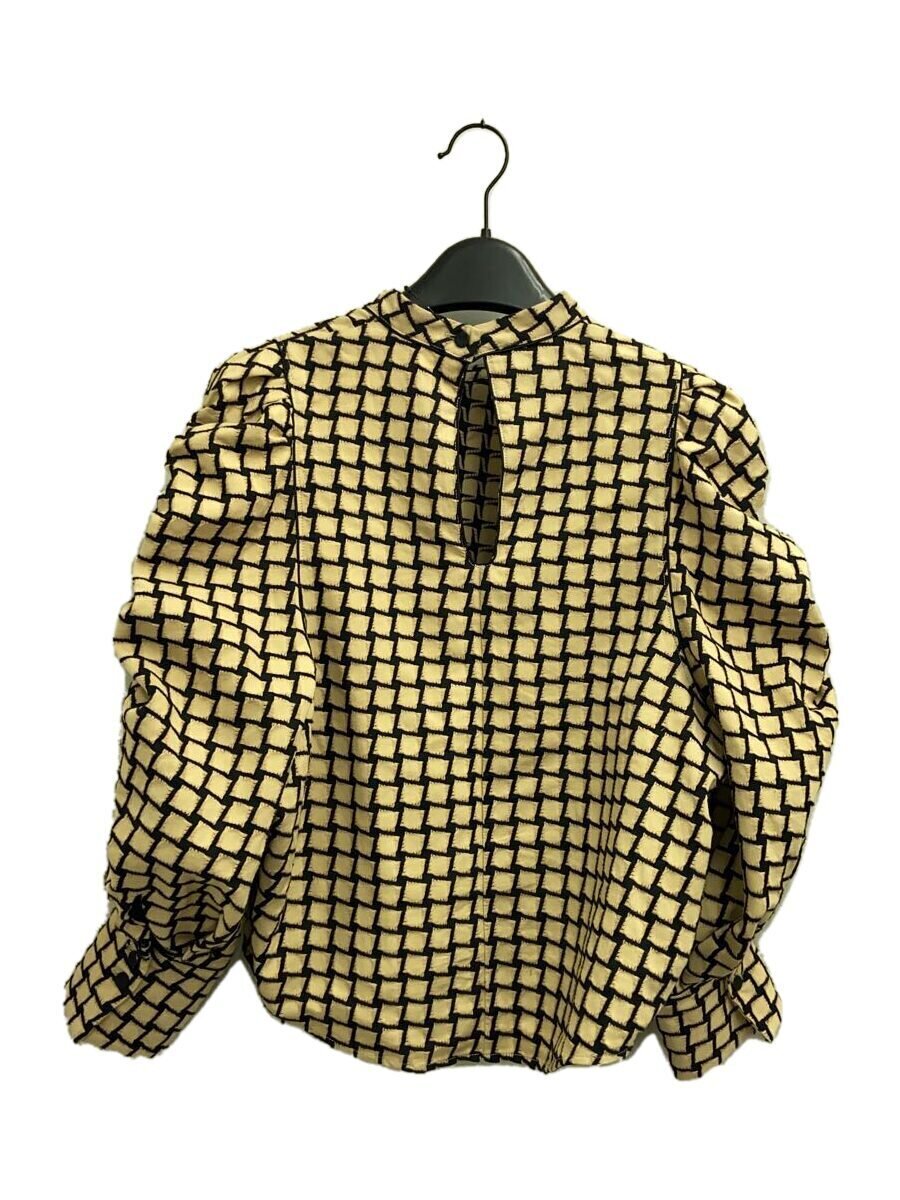 【中古】TODAYFUL◆Openshoulder Jacquard Blouse/長袖トップ/FREE/綿織物/YLW//【レディース御召しもの】
