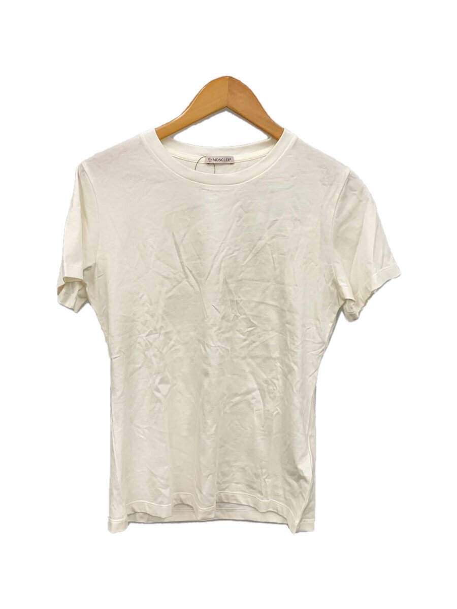 【中古】MONCLER◆ティーシャツ/XS/綿織物/WHT/G20938C00012 829FB【メンズウェア】