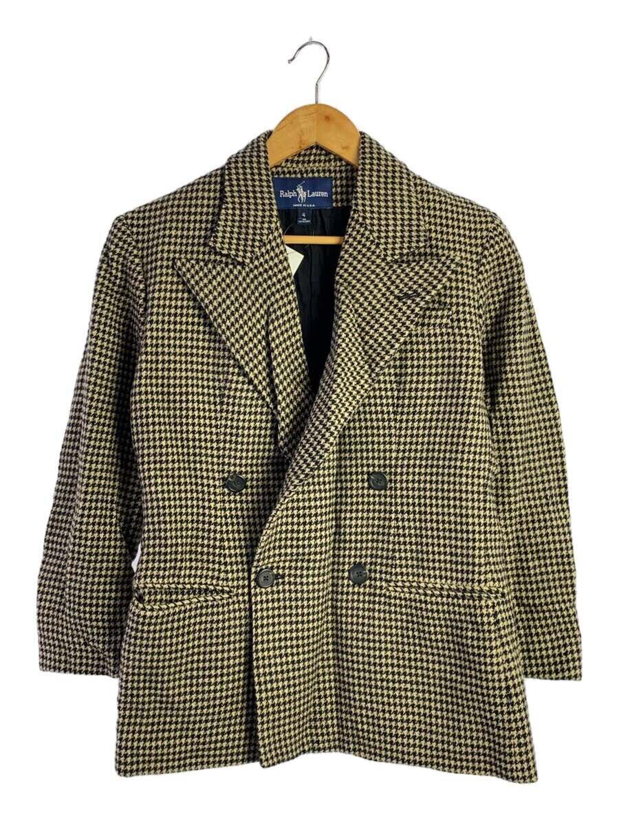 【中古】RALPH LAUREN◆USA製/ダブル/ジャケット/4/ウール/BRW/千鳥格子/着用感【メンズウェア】｜2ｎｄ STREET 店